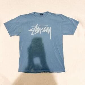blue stussy shirt size XL